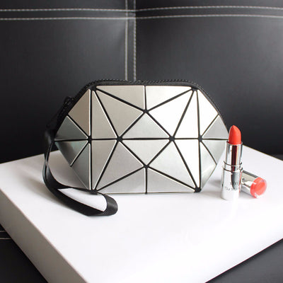 Neceser Cosmético Semicircular con Diseño Artístico