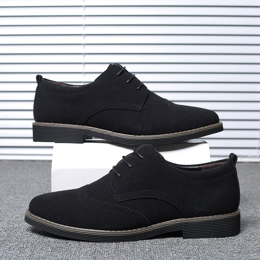 Zapatos Casuales de Cuero Tallado para Hombre - Estilo Británico Clásico - Image 13