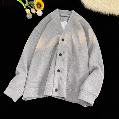 Cardigan Suelto con Capucha y Cuello en V - Image 12