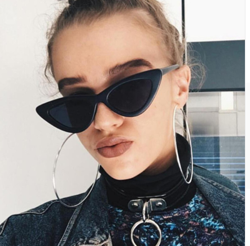 Gafas de Sol Estilo Ojo de Gato Triangular - Diseño Europeo para Parejas - Image 4