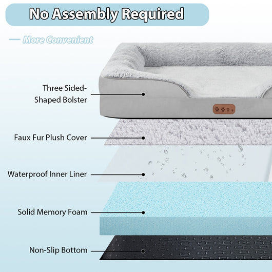 Cama Ortopédica para Mascotas con Espuma Viscoelástica Extraíble - Uso Todo el Año - Image 22