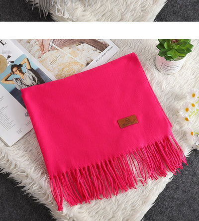 Bufanda Suave de Cachemira con Borlas - Accesorio Cálido Ideal para Regalar - Image 21