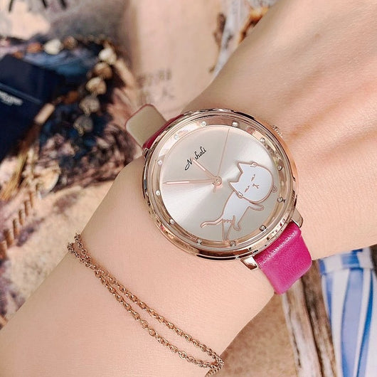 Reloj Elegante para Estudiantes - Diseño Moderno Gatito - Image 7