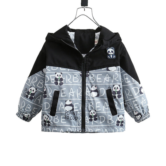 Chaqueta Impermeable con Capucha para Niño - Primavera y Otoño