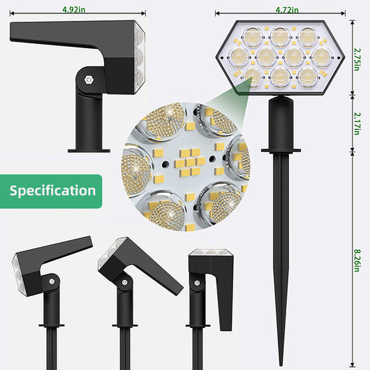 Foco Solar LED 92 Luces Exterior IP67 Resistente al Agua - Image 15