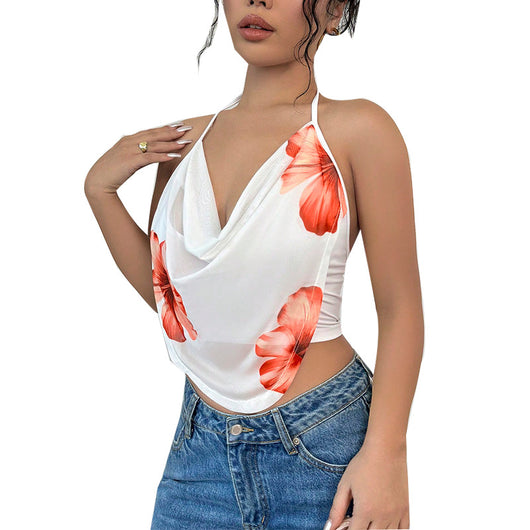Blusa Halter Estilo Vacacional Hot Girl - Image 4