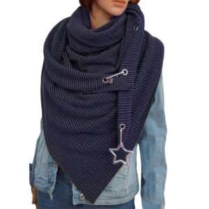 Chal Grueso Cálido de Moda Simple para Mujer - Image 3