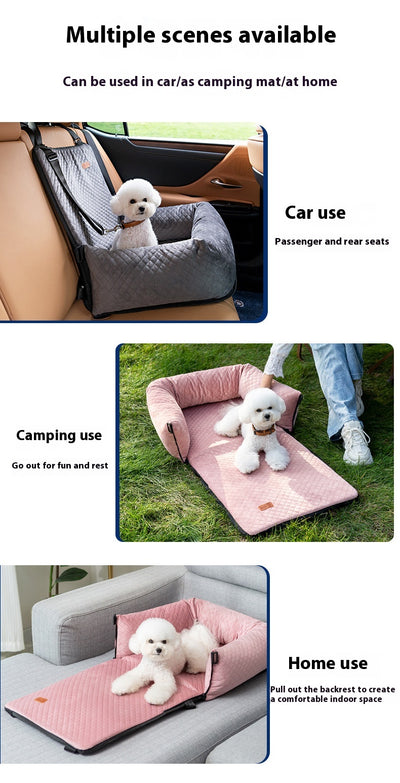 Cama Cómoda para Mascotas en Auto - Cojín de Viaje - Image 14