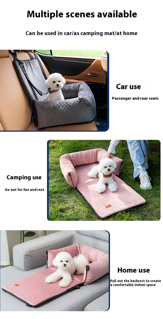 Cama Cómoda para Mascotas en Auto - Cojín de Viaje - Image 14