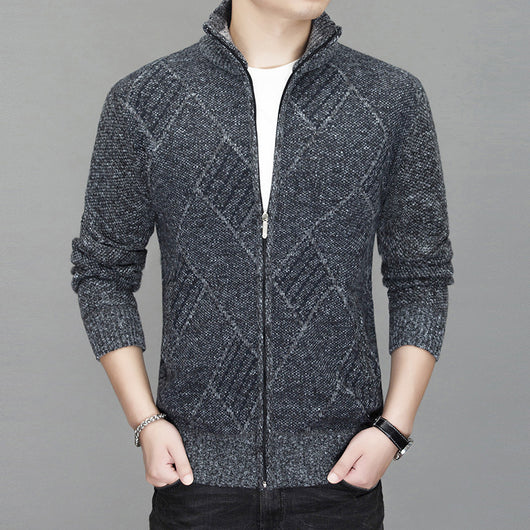 Cardigan Tejido para Hombre con Cashmere y Forro Térmico - Image 8