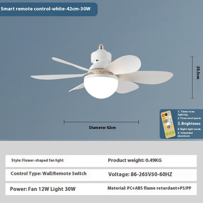 Ventilador de Techo con Luz LED Silencioso para Dormitorio y Sala - Image 5