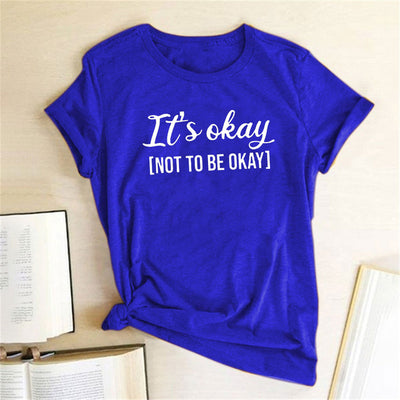 Playera Estampada It'S OKAY para Mujer - Diseño Moderno y Versátil - Image 4