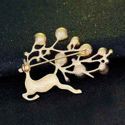 Broche de Pecho Hoja de Árbol Coral Perlado - Image 4