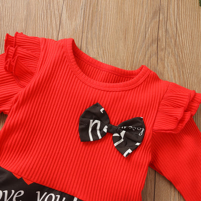 Vestido Navideño para Bebé Niña con Estampado de Rayas y Tul - Image 2