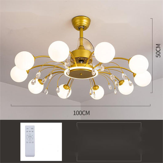 Lámpara Chandelier Ventilador de Techo Moderno para Sala - Image 6