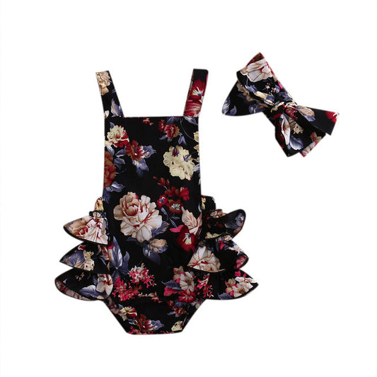 Enterizo Floral de Una Pieza
