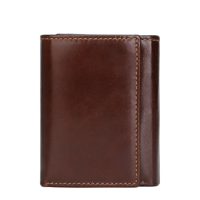 Billetera Vintage de Cuero con Protección RFID y Múltiples Compartimentos - Image 6