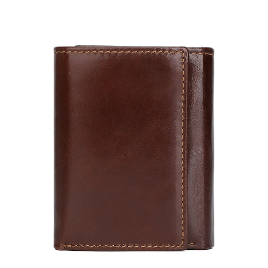 Billetera Vintage de Cuero con Protección RFID y Múltiples Compartimentos - Image 6