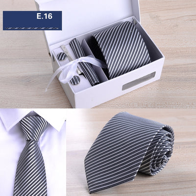 Corbata Rayada 8cm en Caja de Regalo Premium - Image 22