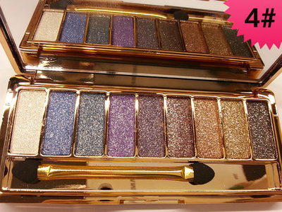 Paleta de Sombras Winnie 9 Colores con Brillo Diamante - Maquillaje Profesional - Image 9