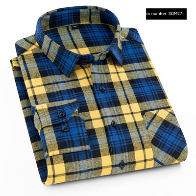 Camisa Flanela Casual de Manga Larga para Hombre - Image 13