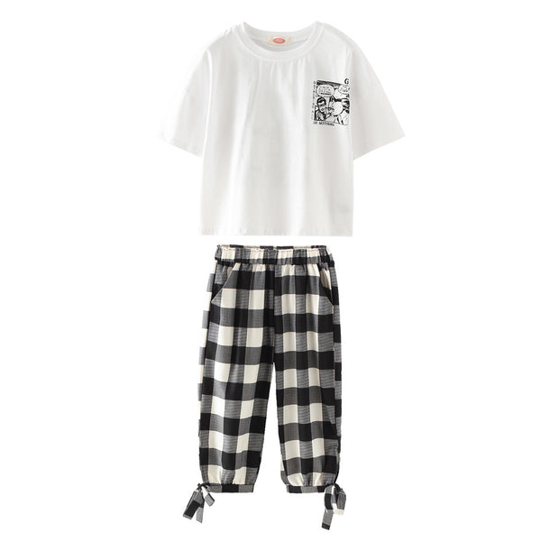 Conjunto Sastre de Pantalón Cropped a Cuadros - Image 9