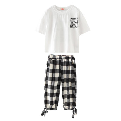 Conjunto Sastre de Pantalón Cropped a Cuadros - Image 9