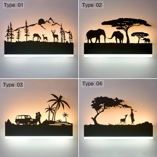 Lámpara de Pared LED Acrílica Moderna