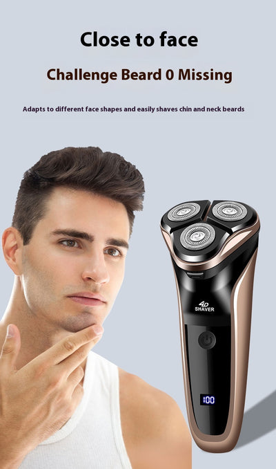 Afeitadora Flotante de Tres Cabezales con Anillo Doble para Hombre - Image 11