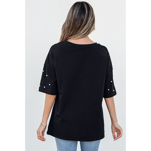 Blusa Elegante de Cuello Redondo y Manga Corta - Tendencia Europa y América - Image 5