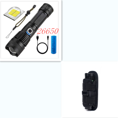 Linterna LED Recargable de Alto Rendimiento con Zoom y Pantalla Digital - Image 9
