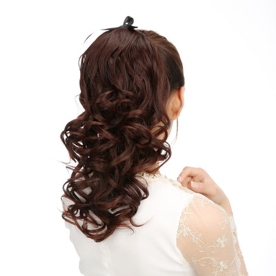 Peluca Corta con Coleta y Trenza Integrada para Niña - Image 14