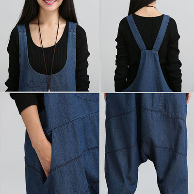 Mono Palazzo Vintage Denim con Tirantes y Bolsillos - Image 6