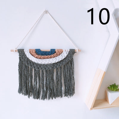 Tapiz Tejido a Mano en Algodón con Borlas Decorativas - Image 21