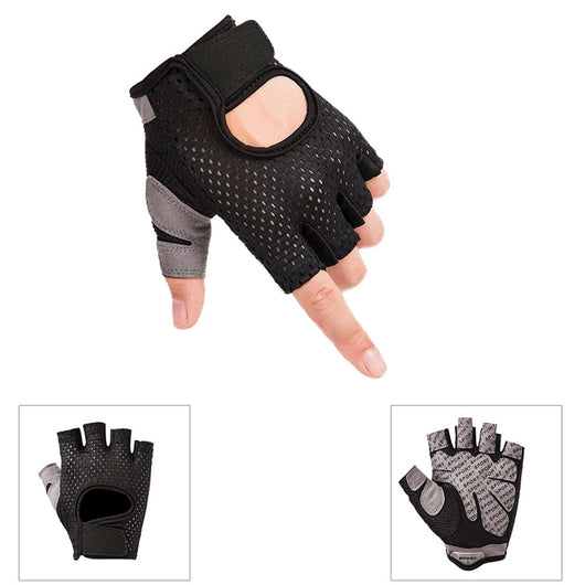 Guantes Deportivos de Medio Dedo - Agarre Antideslizante para Ciclismo y Fitness - Image 3
