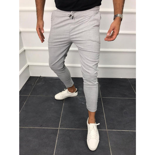 Pantalones de Chándal con Cordón Ajustable - Diseño Liso y Versátil - Image 6