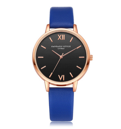 Reloj de Moda para Mujer con Correa de Cuero PU y Detalles Dorado Rosado - Image 7