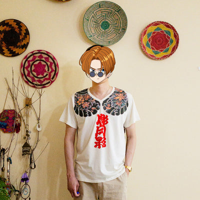 Camiseta Estampada de Manga Corta Estilo Japonés - Image 3