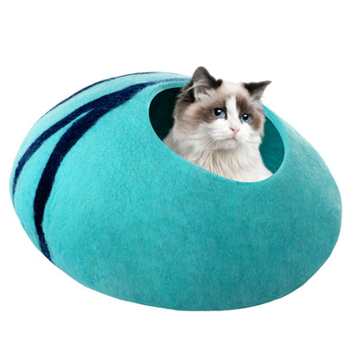 Casa Cálida de Lana para Gatos con Diseño de Huevo - Image 6