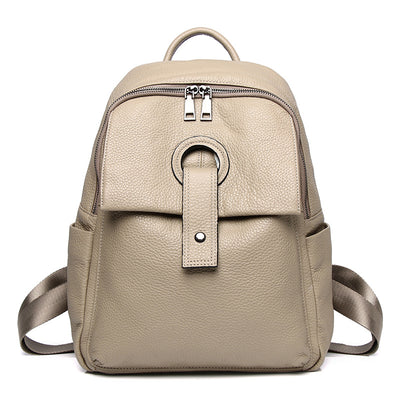 Mochila Bolso de Cuero Genuino para Mujer - Gran Capacidad y Estilo - Image 4