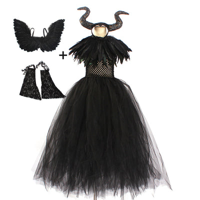 Vestido de Malla Negro para Niñas - Disfraz de Presentación - Image 3
