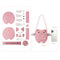 Woven Messenger Bag Rosado Crossbody DIY L