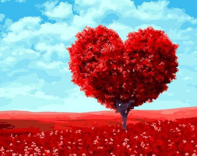 Árbol del Corazón Amoroso Rojo