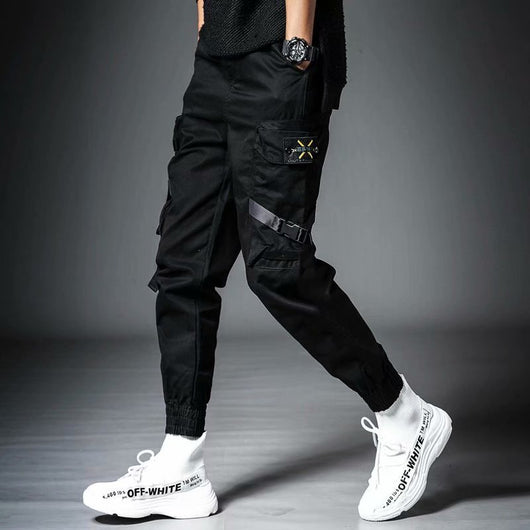 Leggings Funcionales Sueltos para Hombre en Negro - Image 16