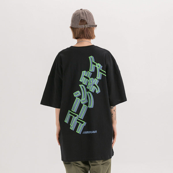 Camiseta Manga Corta Estampado Anime para Hombre