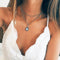 Collar de Gota de Agua con Piedra Personalidad - Moda Europea y Americana