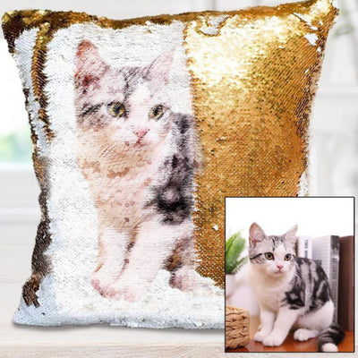 Funda de Cojín Personalizada con Lentejuelas Luminosas y Fotos Impresas - Image 18