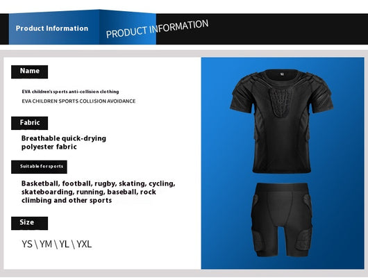 Traje de Protección Anticolisión para Ciclismo y Baloncesto Infantil - Image 28