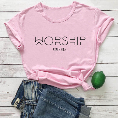 Camiseta Cristiana de Algodón para Mujer - Playera de Fe y Adoración - Image 4