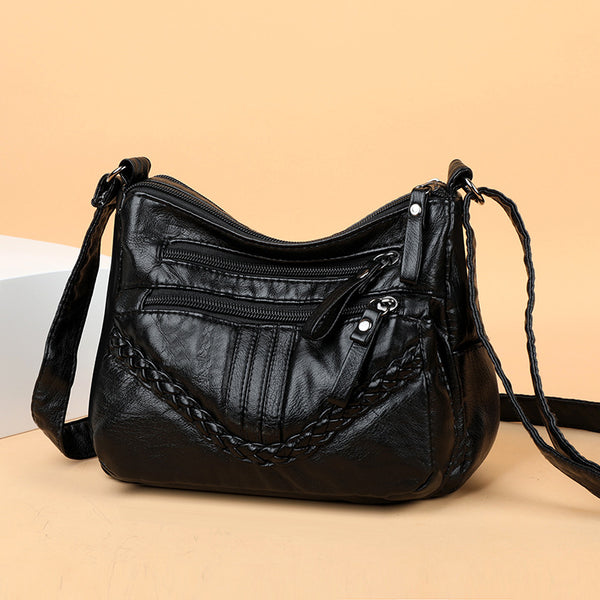 Bolso Bandolera de Cuero Suave para Mujer Madura - Elegancia y Comodidad